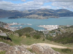 Lyttleton Harbour from The Gondola
