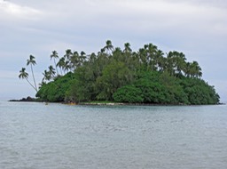 Motu Taakoka, from our beach
