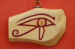 The Eye of Horus in Spindlewood root