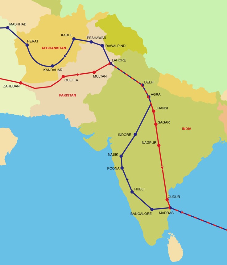 India & Pakistan Map